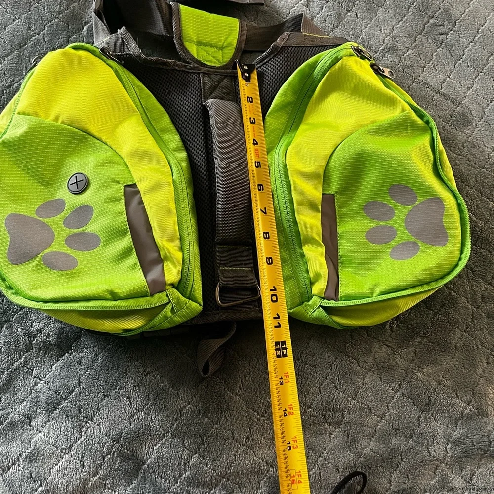 NWOT Green‎ Dog Backpack YOUR DOG WEAR IT 55lb+